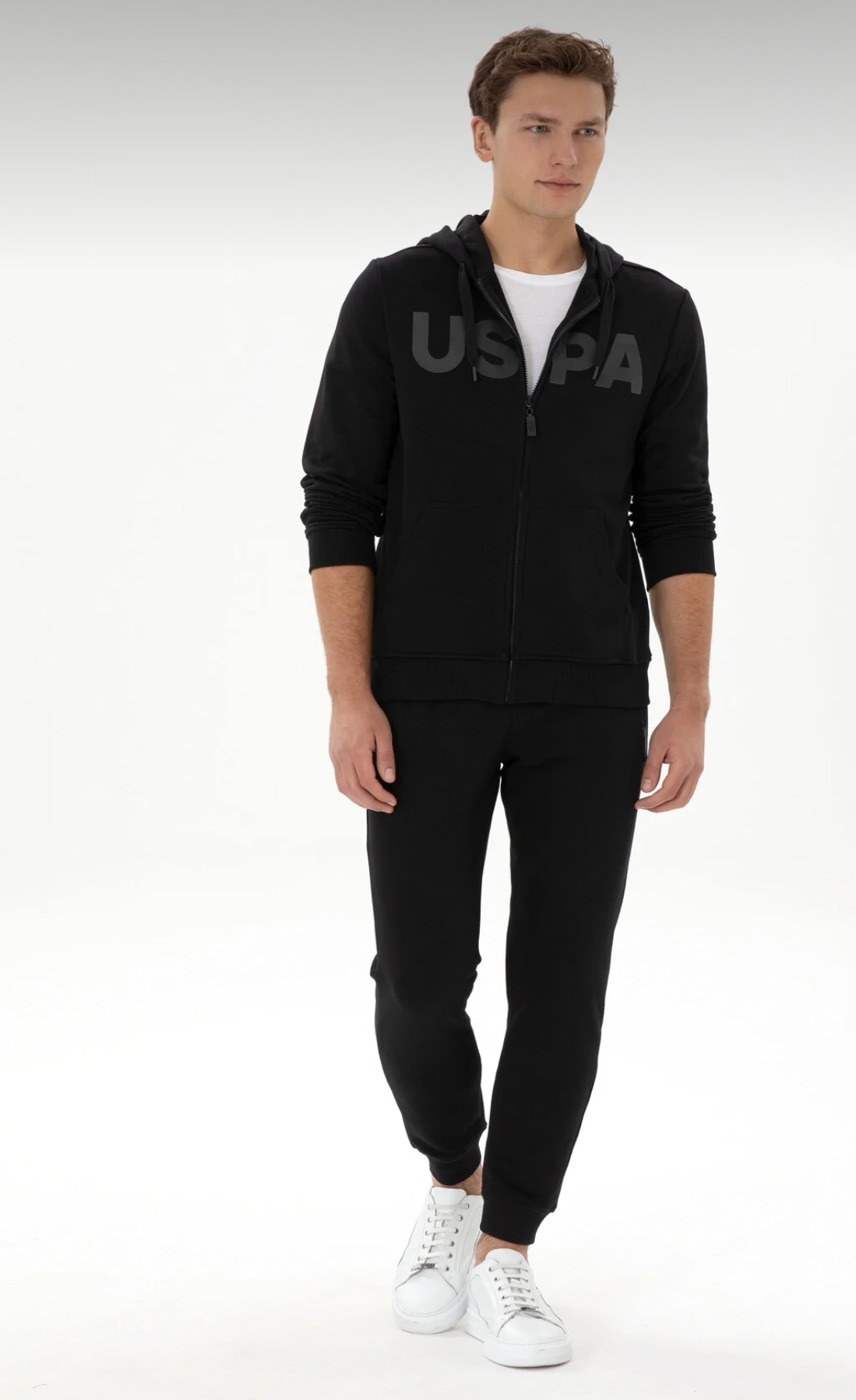 بنطال رياضي أسود للرجال من U.S.P.ASSN