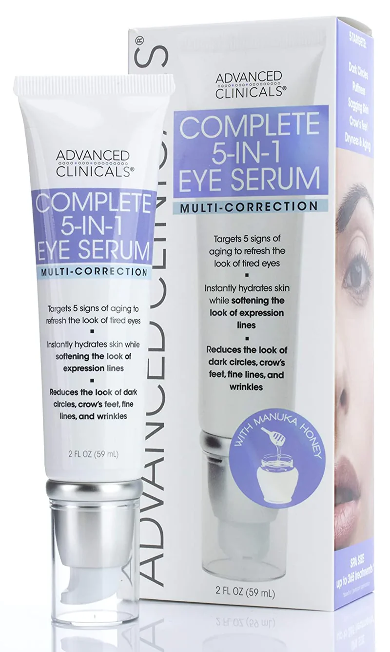 ADVANCED CLINICALS 5 IN 1 EYE SERUM 59ML