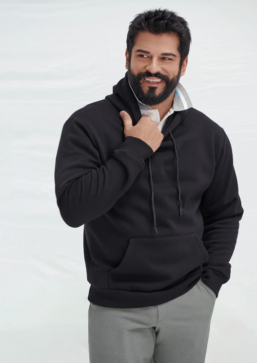 هودي رجالي باللون الأسود من AC&CO