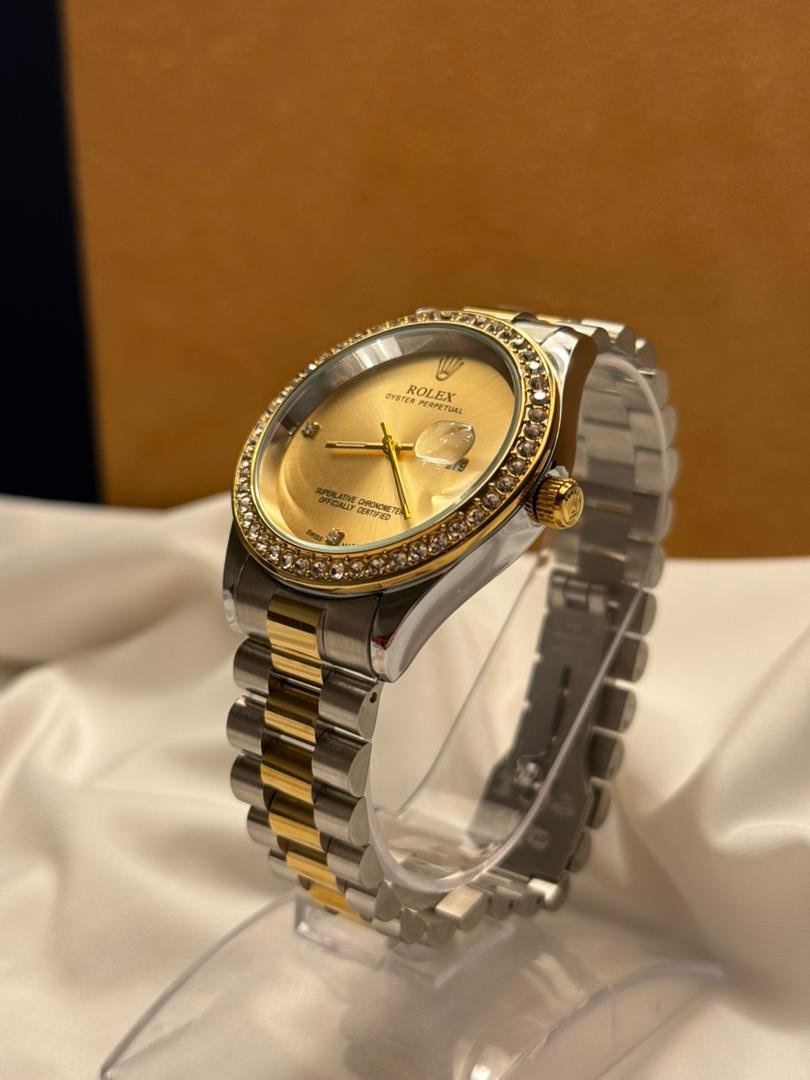 ساعة رجالية ذهبية كلاسيك – تصميم فاخر