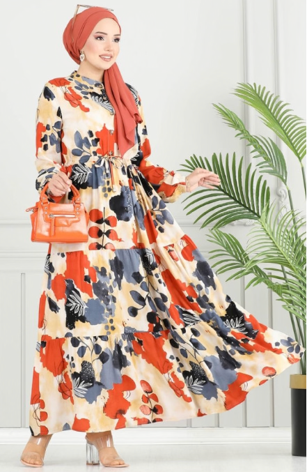 فستان مورَّد للمحجبات