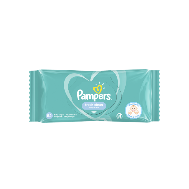 PAMPERS FRESH CLEAN 52 WIPES