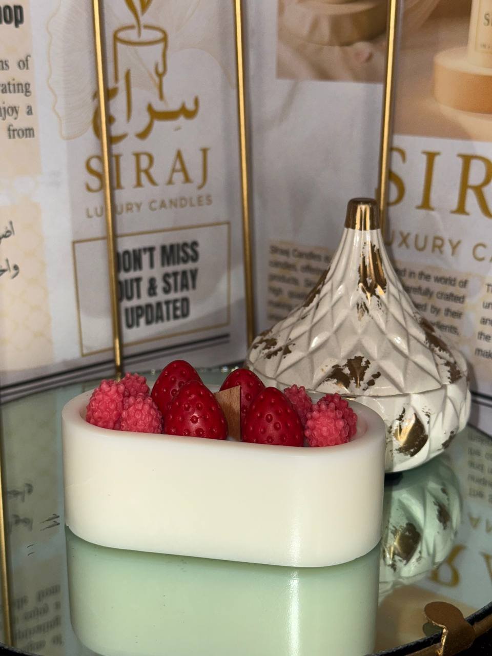 Strawberry Bowl Candle