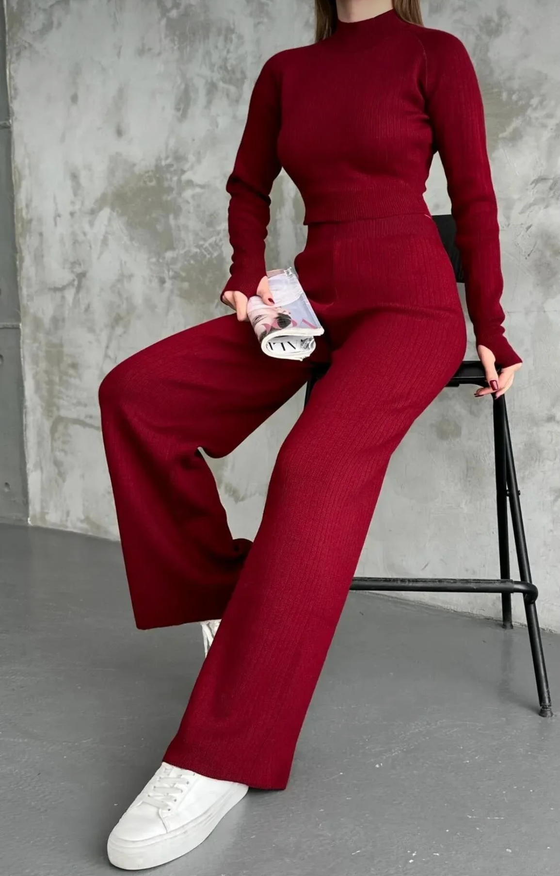 بيجاما نسائية تريكو للخروج من المنزل