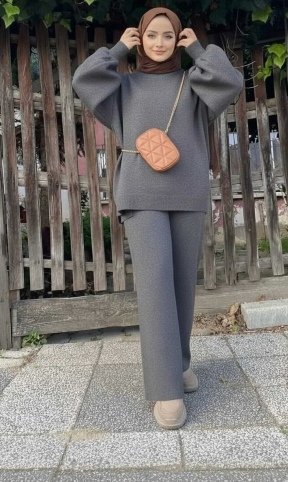 بيجاما تريكو بتصميم أنيق للخروج من المنزل